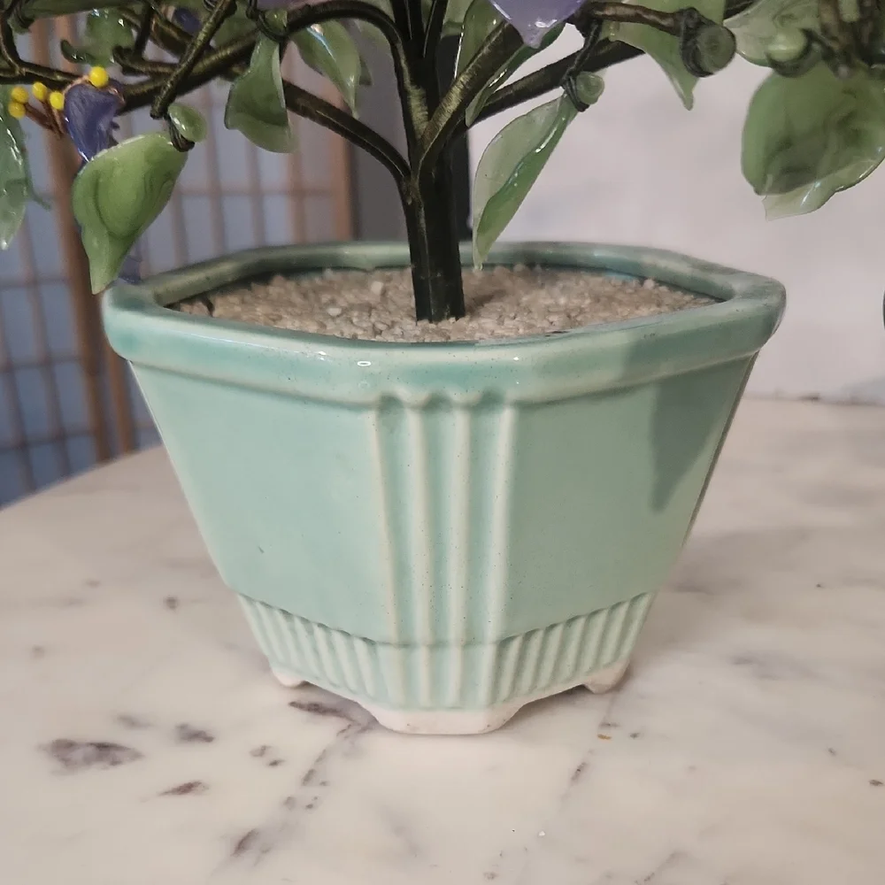 Antique | Jade Glass Bosai Tree
